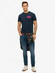 Футболка с вышитым винтажным логотипом Superdry, цвет Eclipse Navy/Fuchsia - фото 3