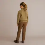 Детский свитер с половинной молнией Verhunt, коричневый - фото 4