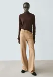 Широкие брюки Massimo Dutti, Ochre - фото 2