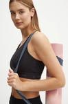 Бюстгальтер для йоги Casall с рисунком, черный - фото
