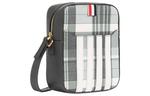 Клетчатая сумка-мессенджер на молнии THOM BROWNE - фото 2