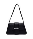 Сумка через плечо синяя Hugo, черный - фото