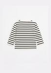 Топ Massimo Dutti STRIPED 3/4 LENGHT SLEEVES, Beige - фото 5