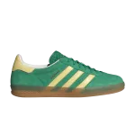 Кроссовки Adidas Gazelle Indoor, зеленый/желтый - фото