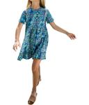 Платье May Tiered в синем море BRITON COURT - фото