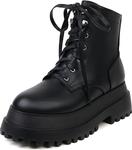 Женские ботильоны Roimaash на платформе, 157 Pu-Black - фото