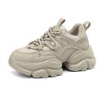 Кроссовки женские толстые низкие Daphne, черный - фото 8