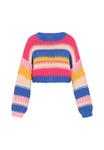 Джемпер myMo CREW NECK STRIPED, Pink Multicolor/Pink - фото 5