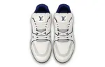 Кроссовки lv trainer sneakers 'white navy' Louis Vuitton, белый - фото 2