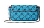 GUCCI Сумка на цепочке малая голубая - фото 4
