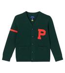 Хлопковый кардиган Polo Ralph Lauren Kids, Moss Agate Combo - фото