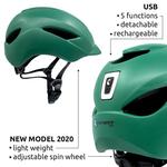 Велосипедный шлем Crazy Safety, зеленый - фото 3