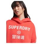 Худи Superdry Code Core Sport Crop Box, оранжевый - фото 3