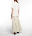 Креповая рубашка Victoria Beckham, белый - фото 3