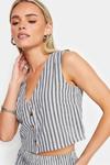 Полосатый жилет Pixiegirl Petite, синий - фото 4