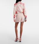 Твидовые шорты с бахромой Versace, Dusty Rose - фото 3