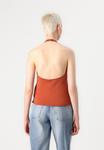 Топ Weekday VERA HALTER EYELET , Rust/Orange - фото 3