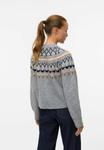 Кардиган Vero Moda VMTAMMY O NECK NORDIC GA, Medium Grey Melange/Dark Grey - фото 2