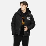 Пуховик мужской черный Evisu, черный - фото 4