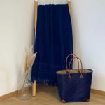 Банное полотенце велюр uni romance Le Comptoir De La Plage, синий - фото 2