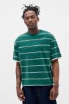 Футболка с принтом DOUBLE LAYER STRIPED TEE UNISEX iets frans..., зеленый - фото