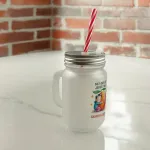 Стакан для питья Grapefruit Embrace Grapefruitastic Mason Jar с ручкой и крышкой speecheese - фото 6