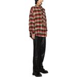 Клетчатая фланелевая рубашка R13, красный - фото 5