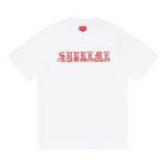 Топ Supreme Old English Rhinestone Short-Sleeve Top, White - фото