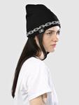 Шапка Lurking Class Reversible Og Chain Skully Beanie, black - фото 3