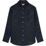 Рубашка с пионами KENZO, черный - фото 3