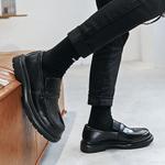 Лоферы мужские черный Weishibangwei - фото 3