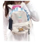 Nike Тканевый рюкзак женский серо-белый, Cute Rabbit - фото 11