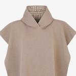 FENDI Капюшонный стрейч пончо, Gray - фото 5