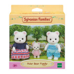 Sylvanian Families, коллекционные фигурки, семейный набор белых медведей - фото