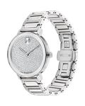 Часы BOLD Evolution 2.0 с хрустальным циферблатом, 34 мм Movado, цвет Silver - фото 2