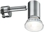 Светильник для зеркала для ванной комнаты Paulmann "Galeria", включая лампочку 1 x GU10 Ø 5,1 см, Высота: 6,0 см, цвет edelstahlfarben - фото 2