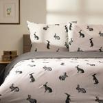 Постельное белье Homla RABBITS ESSENTIALS, белый - текстиль - 160 x 1 x 200 см - фото 2