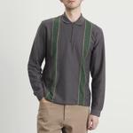 Лакированные длинные поло на молнии Palmes, charcoal - фото 2