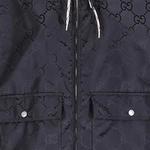 Куртка мужская Gucci с узором и капюшоном, черный - фото 6