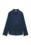 Блуза TOM TAILOR MIT MUSTER, Small Blue Wave Print/Blue - фото 5