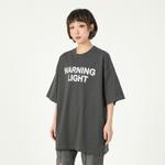 Футболка унисекс WARNING LIGHT, улучшенная утяжеленная кремово-абрикосовая - фото 5