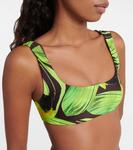 Бикини топ с принтом scoop Louisa Ballou, - фото 4