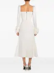 Миди-юбка А-силуэта Post Meridiem, белый - фото 3