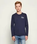 Лонгслив regular fit Guess, темно-синий - фото