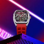 STARKING Часы Opener Collection Automatic Mechanical Movement Rubber Strap Watch Men's Watch Black Dial - фото 6