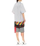 Платье-рубашка из хлопка и шелка с шарфом Balenciaga, черный - фото 3