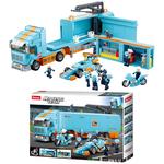 Sluban Blocks Formula Bolid Racer F1 Pit Stop Truck 1044 Эл. - фото