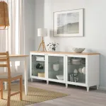 Дверь, белый/стекло, 60х64 см, OSTVIK IKEA - фото 4