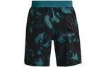 Шорты project rock woven camo printed shorts 'black teal' Under Armour, черный - фото 2