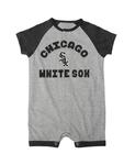 Комбинезон-реглан на кнопках для мальчиков и девочек Heather Grey Chicago White Sox Extra Base Hit Outerstuff - фото 2